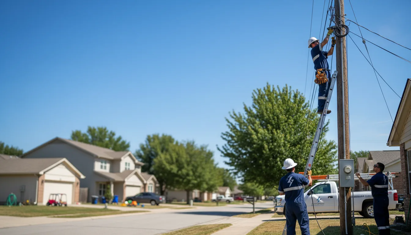 Residential electrician providing installation services in Tennga, GA